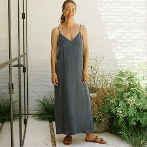 JENNI KAYNE Rio Maxi Slip Dress in Ink
